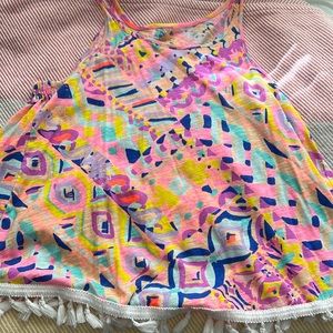Lilly Pulitzer Tassle Tank Top - LIKE NEW!